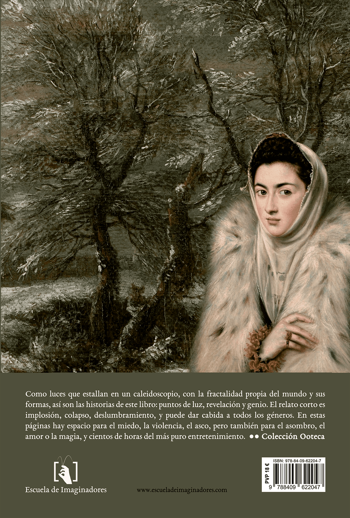 Bocas que gritan en un bosque de escarcha - Contraportada